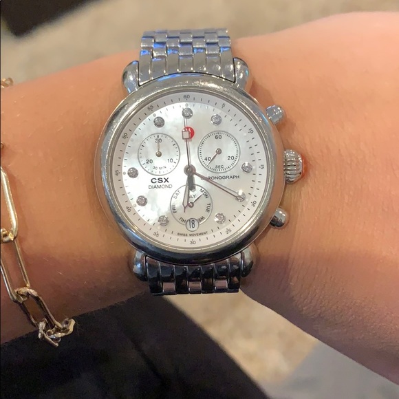 Michelle watch 18mm with silver band main image 5
